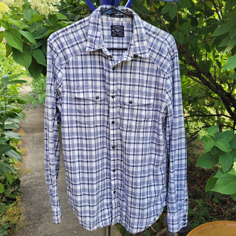Lucky Brand Black Label California Fit Plaid Shirt size Medium